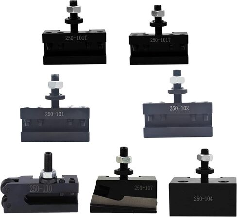 8Pcs 250-111 Quick Change Tool Post Set AXA Wedge Type Tool Post Set Swing Dia 12 Inch in Saudi Arabia