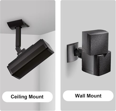 Premium Speaker Wall Mount for Bose Soundtouch, Lifestyle, Acoustimass, and CineMate Series - Compatible with UB-20, UB-20 Series II - Ceiling Speaker Mount - Sleek Black Design in Saudi Arabia