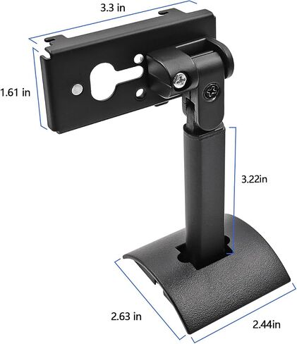 Premium Speaker Wall Mount for Bose Soundtouch, Lifestyle, Acoustimass, and CineMate Series - Compatible with UB-20, UB-20 Series II - Ceiling Speaker Mount - Sleek Black Design in Saudi Arabia