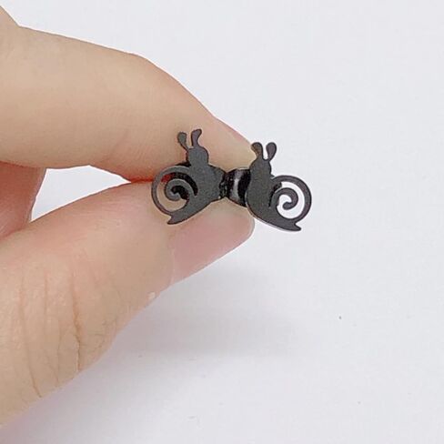 Cute Snails Small Stud Earrings for Girls Teen Women Stainless Steel Hypoallergenic Lovey Animals Tiny Cartilage Pierced Engagement Jewelry Fashion Gifts for Daughter Niece Birthday Christmas in Kuwait