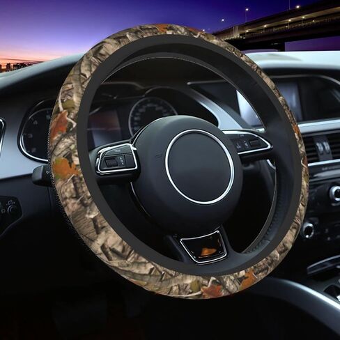 Cow Print Universal 15 Inch Steering Wheel Covers Non Slip Neoprene Car Wrap Cover for Adults in Saudi Arabia
