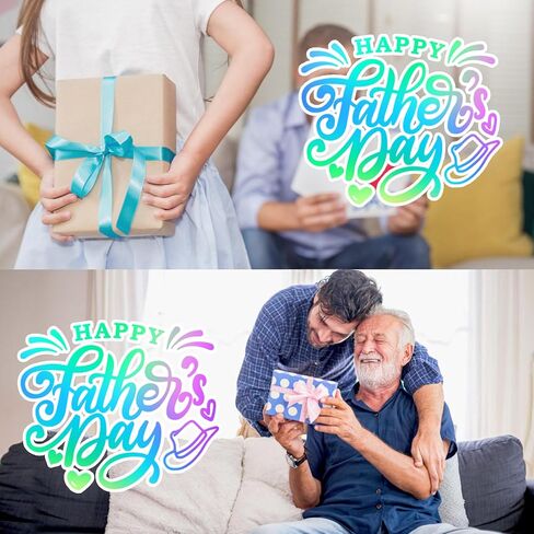 1×Happy Father's Day Quote Car/Home/Laptop/Computer/Truck/Bumper Sticker Decal Retail Display Window Decal Self-adhesive Daddy Sticker, Gift for Dad, Fathers Day Decor for DIY Fathers Day(Blue) in Kuwait