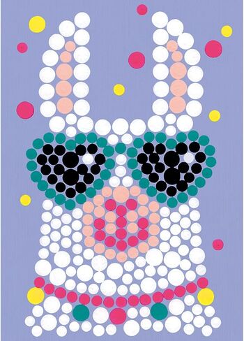 DIMENSIONS Friendly Llama Acrylic Dot Painting Kit for Adults and Kids, Finished Project 5" x 7", Multicolor 8 Piece in Saudi Arabia