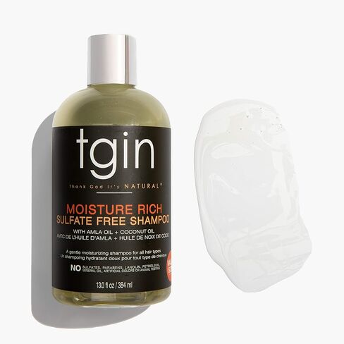 tgin Moisturizing Shampoo & Conditioner Duo for All Hair Types - Color Safe - Sulfate Free - Dry Hair - Curly Hair - 13 fl oz (set of 2) in Saudi Arabia