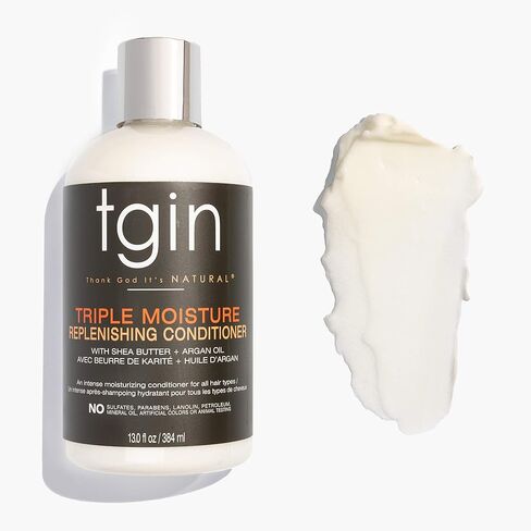 tgin Moisturizing Shampoo & Conditioner Duo for All Hair Types - Color Safe - Sulfate Free - Dry Hair - Curly Hair - 13 fl oz (set of 2) in Saudi Arabia
