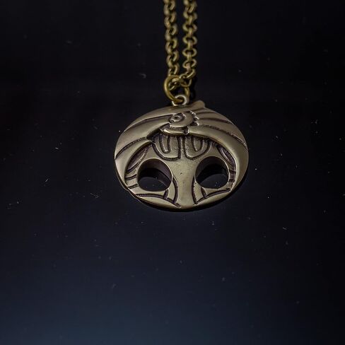 Hollow Knight Kingsoul charm brass pendant - video game cosplay jewelry - necklace in Saudi Arabia