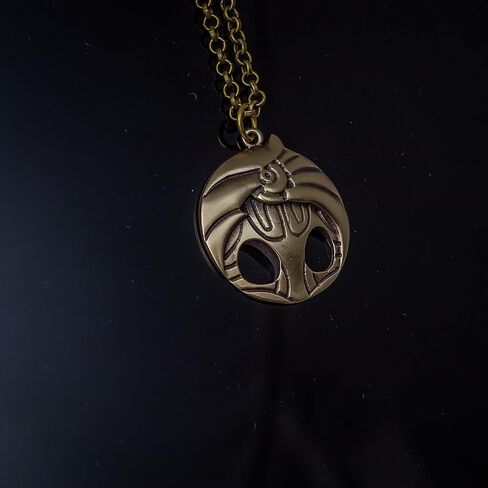 Hollow Knight Kingsoul charm brass pendant - video game cosplay jewelry - necklace in Saudi Arabia