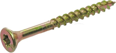 Grip-Rite 2GCS5 #8 x 2" Star Drive Gold Construction Wood Screw, 5lb Box in Saudi Arabia