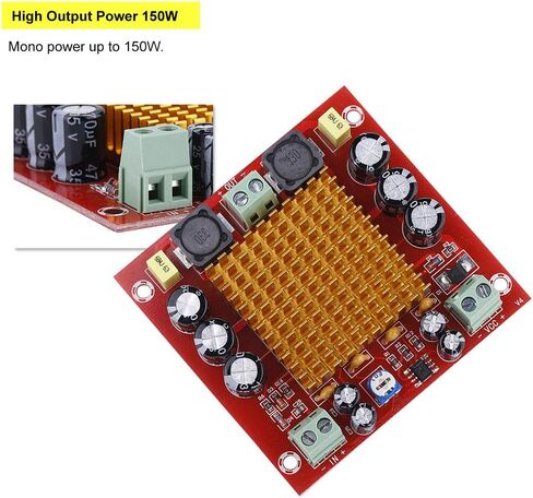 TPA3116D2 رقاقة أحادية 150 وات لوحة مضخم رقمي لاستقبال الصوت بقناة واحدة، وحدة أمبير الطاقة 12 فولت إلى 26 فولت in Kuwait