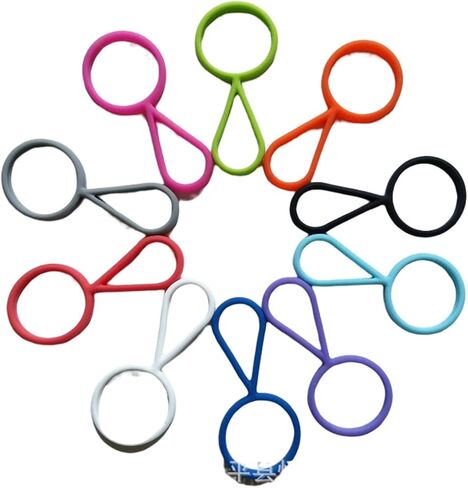 Universal Mug Carrying Adapter Silicone Rope Lanyard Easy and Convenient Durable Simple Rubber Bottle Holder for Insulated Water Bottles, Tumblers, Pint, or Jug in Saudi Arabia