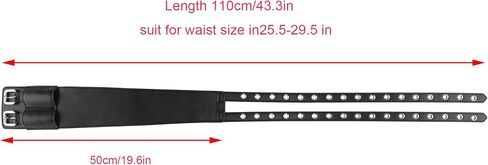 Women Punk Belt Wide Waist Dress Belt Vintage Double Grommet Cinch Belt Wide WaistBand Halloween Costume Party in Saudi Arabia
