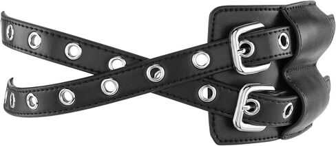 Women Punk Belt Wide Waist Dress Belt Vintage Double Grommet Cinch Belt Wide WaistBand Halloween Costume Party in Saudi Arabia