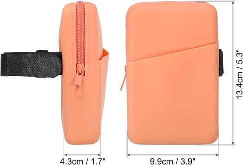 PATIKIL 20/30/40oz Silicone Water Bottle Pouch, Waterproof Drinking Tumbler Pouch with Pocket and Hook-and-Loop Strap for Gym Outdoor Sports, Purple in Saudi Arabia