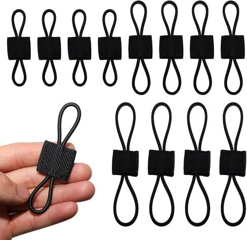 14 Pack Tactical Gear Molle Attachments for Backpack, Vest, Bag, Pouch, EDC, Webbing Binding Accessories - Black in Saudi Arabia