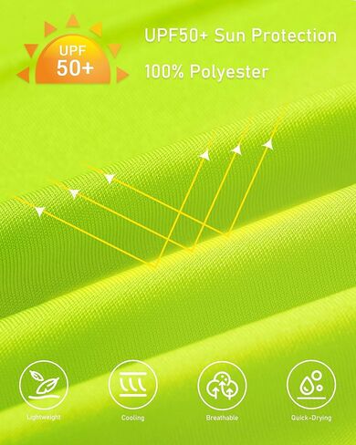 قميص سباحة Runhit Boys Rash Guard طويل الأكمام بعامل حماية من أشعة الشمس 50+ للأطفال، قمصان حماية من الشمس سريعة الجفاف in Kuwait