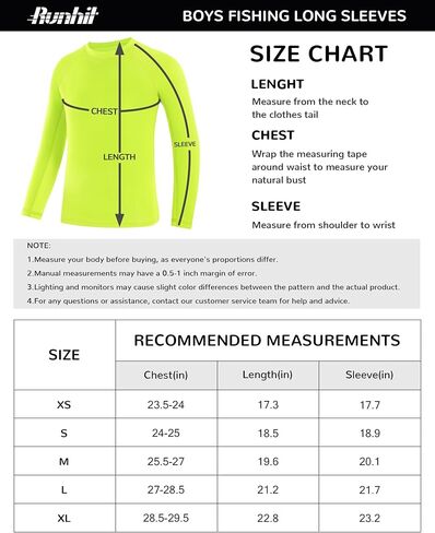 قميص سباحة Runhit Boys Rash Guard طويل الأكمام بعامل حماية من أشعة الشمس 50+ للأطفال، قمصان حماية من الشمس سريعة الجفاف in Kuwait