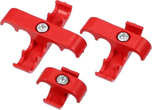 X AUTOHAUX 1 Set 7mm-8mm Car Engine Spark Plug Wire Separator Looms Divider Organizer Clamp Plastic Red in Saudi Arabia