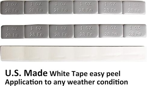 أوزان العجلات المدعومة بمادة لاصقة سوداء 1 أونصة 36 قطعة (عبوة 36 أونصة) in Kuwait