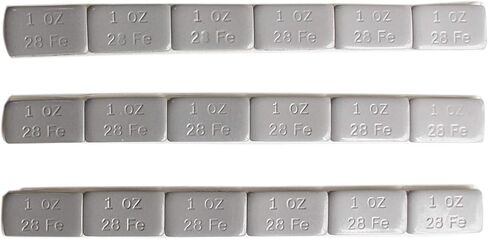 أوزان العجلات المدعومة بمادة لاصقة سوداء 1 أونصة 36 قطعة (عبوة 36 أونصة) in Kuwait