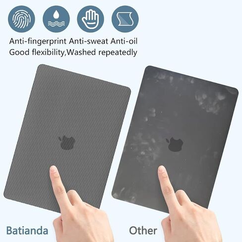 [ترقية 2022] لجهاز MacBook Pro الجديد مقاس 13 بوصة M1/M2، تصميم رفيع من ألياف الكربون، غطاء حماية نحيف عصري متوافق مع Apple MacBook Pro 13 A2338 A2251 A2289 2022 2021 2020، شفاف in Saudi Arabia