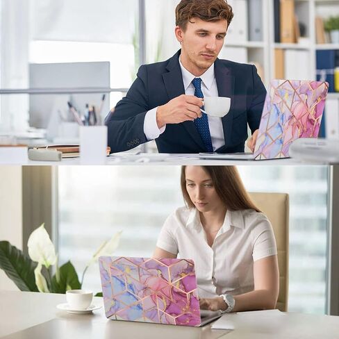 Compatible with MacBook Air 13 Inch Phone Case 2022, 2021, 2020, 2019, 2018 M1 A2337, A2179, A1932, Shockproof Tablet Cover and Keyboard Case, Flashing, Shining，Black Sparkling Marble in Saudi Arabia