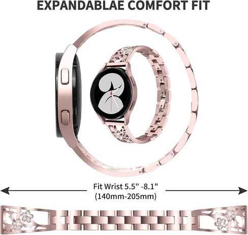 أساور ساعة JOYOZY 20 مم متوافقة مع ساعة Galaxy Watch 6/5 40 مم 44 مم/ساعة 4 40 مم 44 مم/ساعة 6 كلاسيكية 43 مم 47 مم/كلاسيك 4 42 مم 46 مم/ساعة Galaxy Watch 5 pro 45 مم/Active2، أساور من الفولاذ المقاوم للصدأ in Kuwait