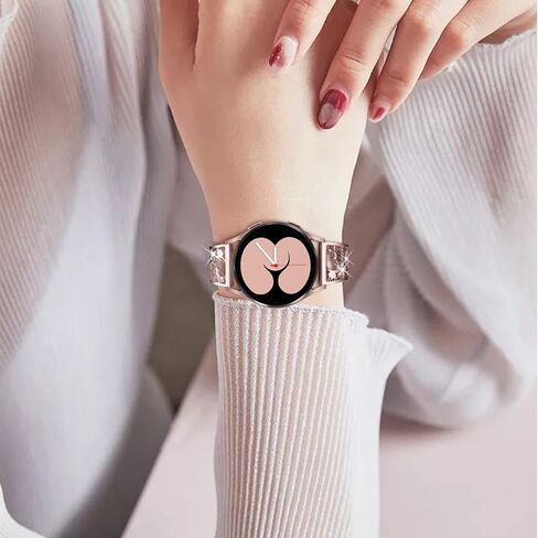 أساور ساعة JOYOZY 20 مم متوافقة مع ساعة Galaxy Watch 6/5 40 مم 44 مم/ساعة 4 40 مم 44 مم/ساعة 6 كلاسيكية 43 مم 47 مم/كلاسيك 4 42 مم 46 مم/ساعة Galaxy Watch 5 pro 45 مم/Active2، أساور من الفولاذ المقاوم للصدأ in Kuwait