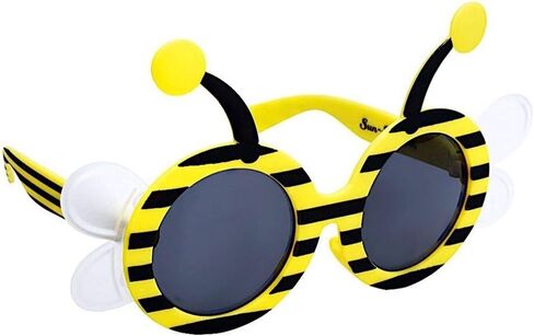 Sun-Staches Bumble Bee Lil' Characters Costume Sunglasses, Instant Costume Party Favor Shades UV400, One Size (SG3488) in Saudi Arabia