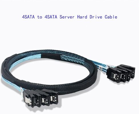 SATA إلى SATA 4X4 4SATA-4SATA ​​كابل القرص الصلب لخادم القرص الصلب (0.5 متر) in Kuwait
