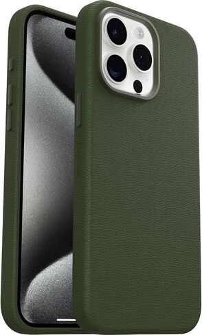 OtterBox iPhone 15 Pro Max Symmetry Series Cactus Leather for MagSafe - Rich Adobe (Brown), Snaps to MagSafe, Ultra-Sleek, Raised Edges Protect Camera & Screen in Saudi Arabia