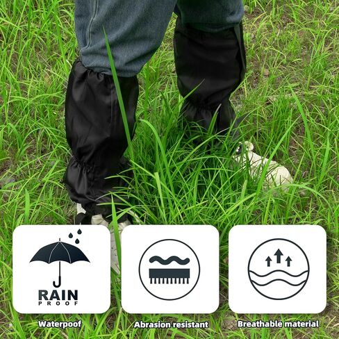 جراميق الساق مقاوم للماء، جراميق الساق للعناية بالعشب للعمل في الفناء، واقيات الساق لتشذيب الحديقة، واقيات الساق قابلة للتعديل للمشي والمشي والصيد وتسلق الجبال in Kuwait