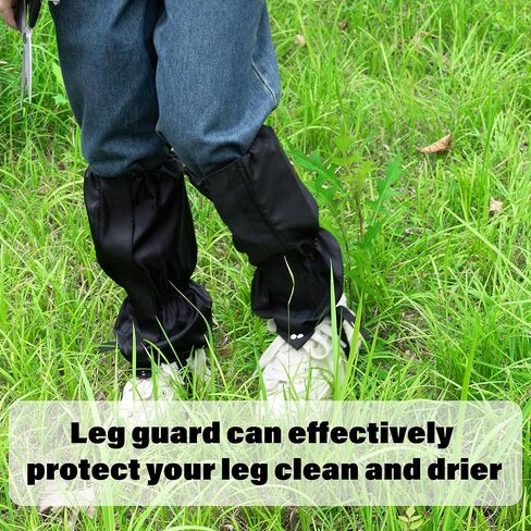 جراميق الساق مقاوم للماء، جراميق الساق للعناية بالعشب للعمل في الفناء، واقيات الساق لتشذيب الحديقة، واقيات الساق قابلة للتعديل للمشي والمشي والصيد وتسلق الجبال in Kuwait