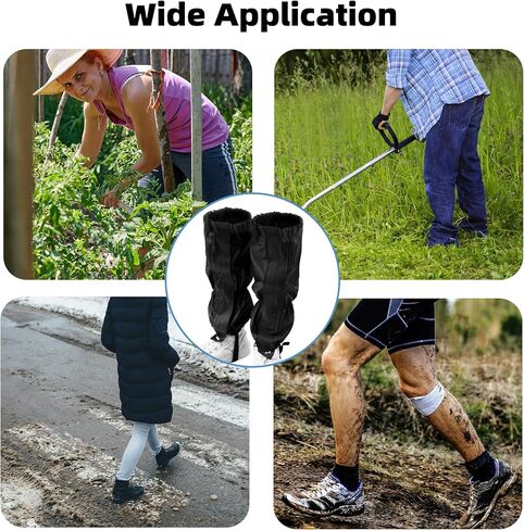 جراميق الساق مقاوم للماء، جراميق الساق للعناية بالعشب للعمل في الفناء، واقيات الساق لتشذيب الحديقة، واقيات الساق قابلة للتعديل للمشي والمشي والصيد وتسلق الجبال in Kuwait