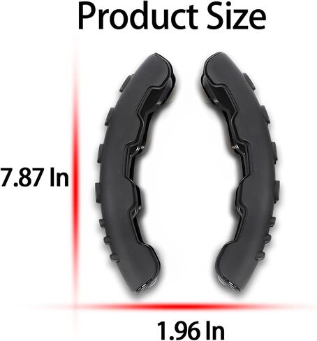 Carbon Fiber Anti-Slip Steering Wheel Grips Booster Cover Trim, Car Steering Handle Protector Assist Ferrule, Auto Interior Accessories Universal for Women Men, Suitable for Most Models in Saudi Arabia