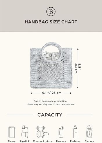 حقيبة كروشيه من كوكولاند للنساء - حقيبة يد للشاطئ مصنوعة يدويًا ومحفظة صيفية لحفلات الزفاف اليومية in Kuwait