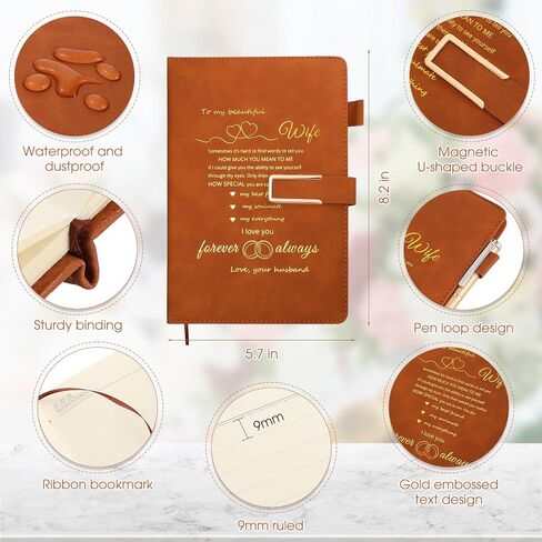 Valentines Gift to My Wife from Husband Appreciation Journal Notebook for My Wife with Appreciation Quotes Notebook Gifts for Wedding Birthday Ceremony Anniversary in Saudi Arabia