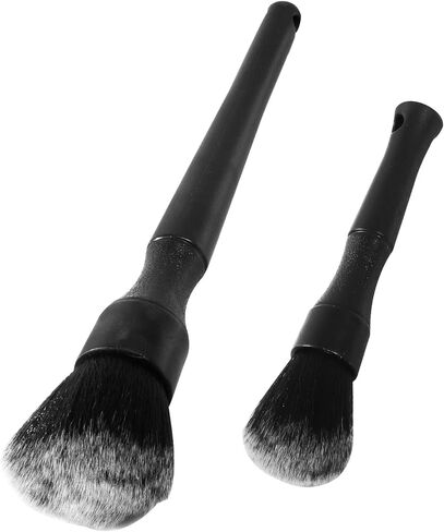 Ultra- Soft Car Detailing Brush Set, Auto Detail Brush Kit for Elegant Surfaces, Interior Exterior No Scratch for Cleaning Air Vent Engine Bay Dashboard Seat Wheel (2 Pack) in Saudi Arabia
