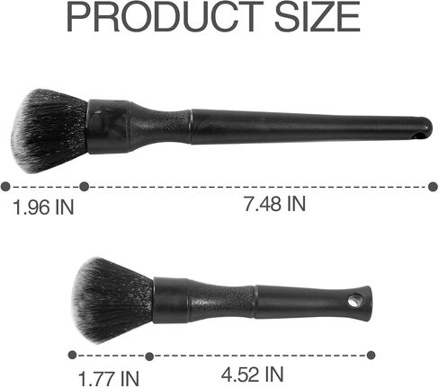 Ultra- Soft Car Detailing Brush Set, Auto Detail Brush Kit for Elegant Surfaces, Interior Exterior No Scratch for Cleaning Air Vent Engine Bay Dashboard Seat Wheel (2 Pack) in Saudi Arabia