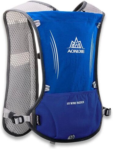 AONIJIE 5L Running Hydration Vest Pack with 9 Safety Pockets Adjustable & Lightweight Hydration Backpack for Marathon Race Hiking Cycling in Saudi Arabia