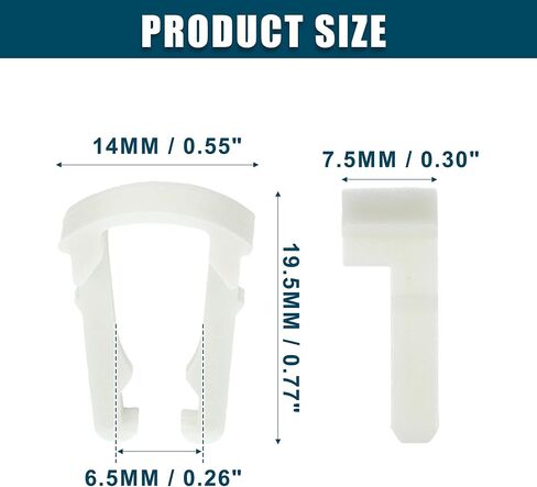 ACROPIX Fuel Line Retaining Clip Wire Routing Clips Fit for Chevrolet Silverado 1500 - Pack of 4 White in Saudi Arabia