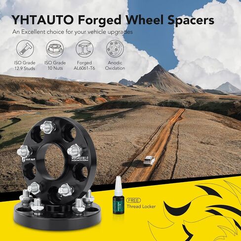 YHTAUTO 5x4.5 Hub Centric Wheel Spacers 20mm Fits G25 G35 M35 M45 EX35 FX45 350Z 370Z 240Sx 300Zx Altima, 5x114.3mm Tire Spacers w/ 12x1.25 Studs 66.1 mm Hub Bore 5 Lug 2Pcs Black Wheel Adapter in Saudi Arabia