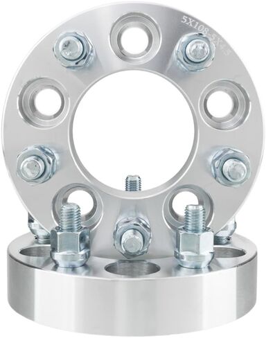 AutoForever 2PCS 1.25" Wheel Spacers 5x108 to 5x114.3 Wheel Spacer Adapters 5X4.25 to 5X4.5 5lug Compatible with Ford Taurus FocusJaguar XK XKRLincoln MKZVolvo S60(12x1.5 Studs 73.1mm Bore) in Saudi Arabia