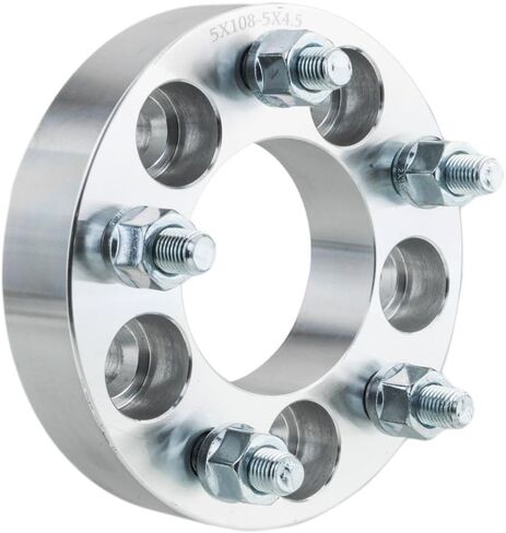 AutoForever 2PCS 1.25" Wheel Spacers 5x108 to 5x114.3 Wheel Spacer Adapters 5X4.25 to 5X4.5 5lug Compatible with Ford Taurus FocusJaguar XK XKRLincoln MKZVolvo S60(12x1.5 Studs 73.1mm Bore) in Saudi Arabia