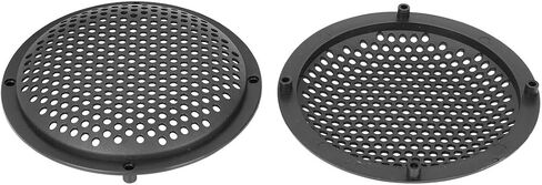 X AUTOHAUX 8pcs 5'' Plastic Audio Speaker Cover Mesh Subwoofer Grill Horn Guard Decorative Circle Grille Protector Black for Car in Saudi Arabia