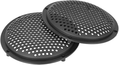 X AUTOHAUX 8pcs 5'' Plastic Audio Speaker Cover Mesh Subwoofer Grill Horn Guard Decorative Circle Grille Protector Black for Car in Saudi Arabia