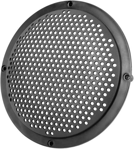 X AUTOHAUX 8pcs 5'' Plastic Audio Speaker Cover Mesh Subwoofer Grill Horn Guard Decorative Circle Grille Protector Black for Car in Saudi Arabia