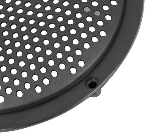 X AUTOHAUX 8pcs 5'' Plastic Audio Speaker Cover Mesh Subwoofer Grill Horn Guard Decorative Circle Grille Protector Black for Car in Saudi Arabia