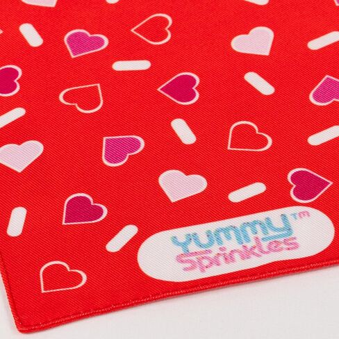 Cute Large/X-Large Pastel Pink Dog Bandana for Boy and Girl Dogs by Yummy Sprinkles | Birthday Dog Rainbow Sprinkles Bandana | Spring and Summer Dog Bandana Accessory Boy/Girl | Washable in Saudi Arabia