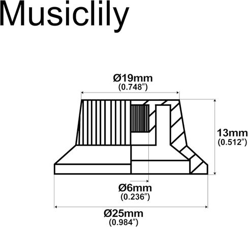 Musiclily Pro Plastic Inch Size Abalone Top Strat Knobs Volume Tone Control Knobs for USA Fender Stratocaster ST Electric Guitar, White (Set of 3) in Saudi Arabia