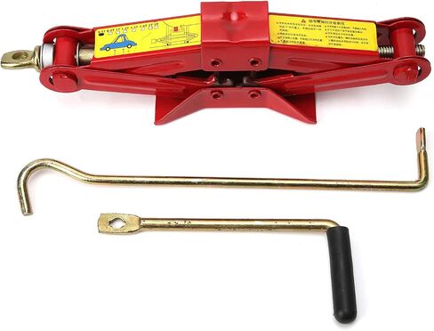 Scissor Jack, 0.5-2 Ton Capacity Professional Saving Strength Design Portable Scissor Lift Jack, Expandable Lift Height Range 3.14-17.3in Safe Stable Durable Car Jack for Trunk Tire Car Repair(1T) in Saudi Arabia